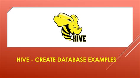 how to create a database in hive