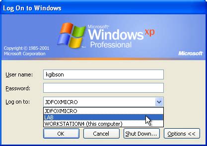 how to create a domain in xp