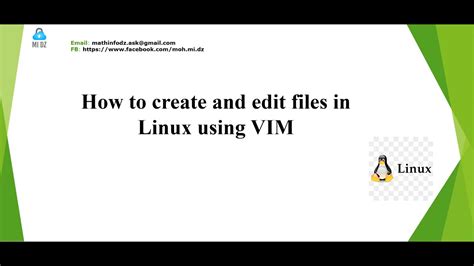 how to create a file in vim