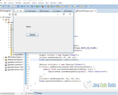 how to create a gui in java