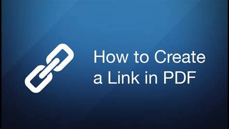 how to create a hyperlink in pdf
