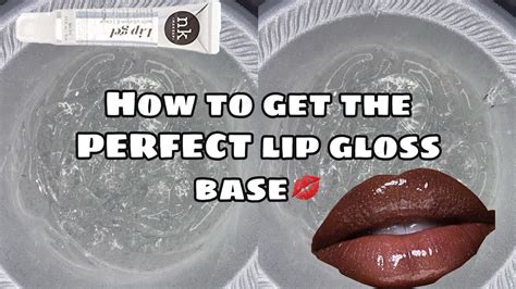 how to create a lip gloss base