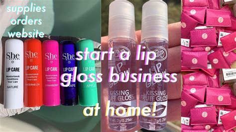 how to create a lip gloss business