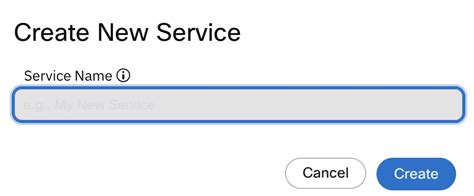 how to create a new service