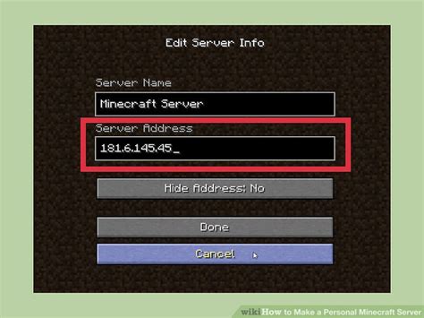 how to create a personal minecraft server
