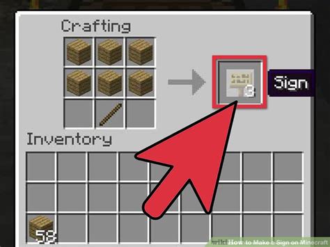 how to create a sign in minecraft