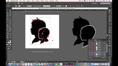 how to create a silhouette in illustrator