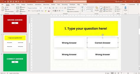 how to create a test in powerpoint