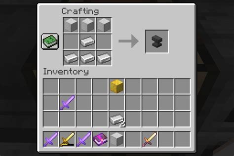 how to create an anvil in minecraft