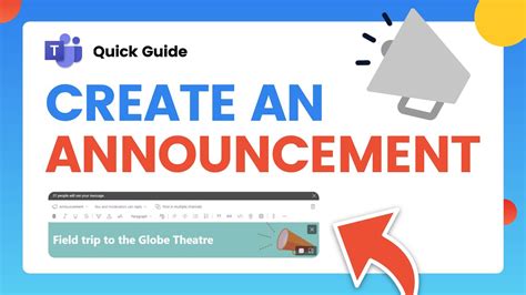 how to create announcement