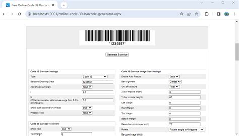 how to create barcode in c#