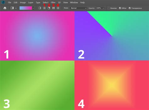 how to create color gradient in photoshop