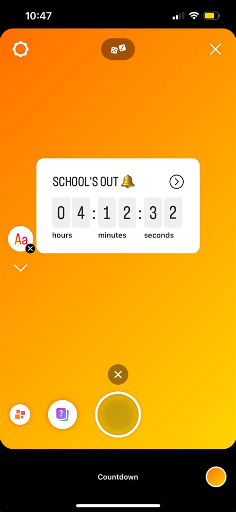 how to create countdown in instagram