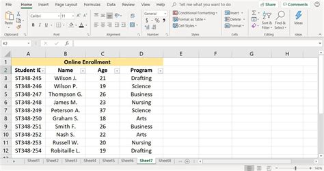 how to create data list in excel