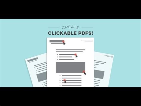 how to create uncut clickable pdf