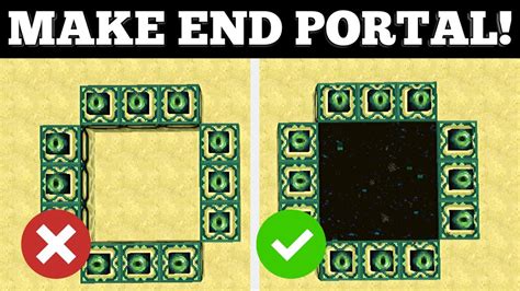 how to create end portal in minecraft