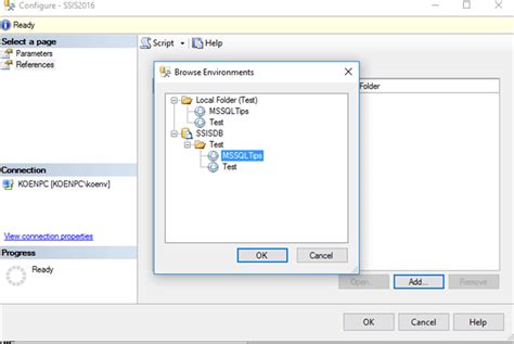 how to create environment variable in ssis