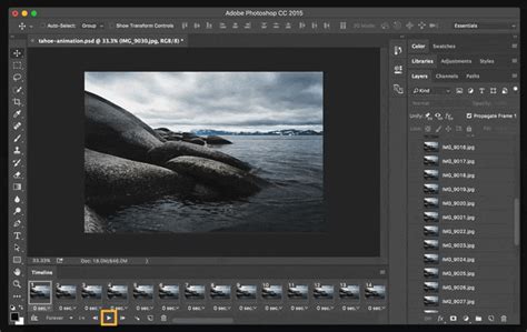 how to create gif in photoshop cc