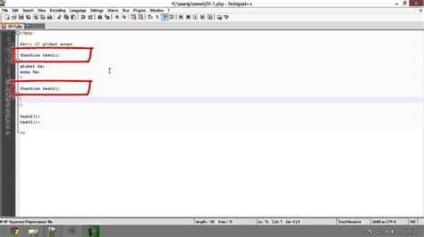 how to create global variable in php