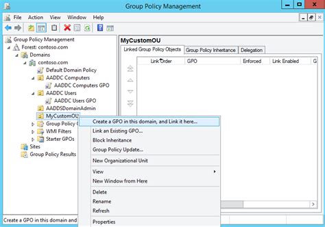 how to create group policy in ad