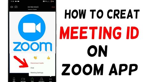 how to create id in zoom meeting