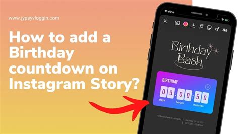 how to create instagram countdown
