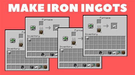 how to create iron ingot in minecraft