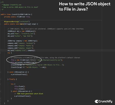 how to create json in java