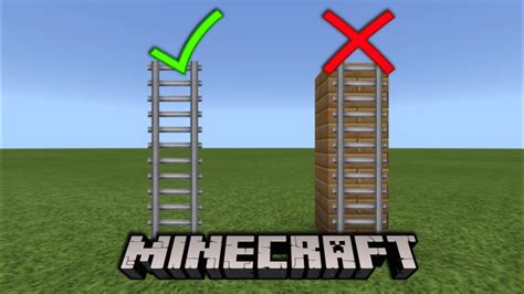 how to create ladders in minecraft