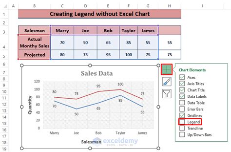 how to create legend in excel