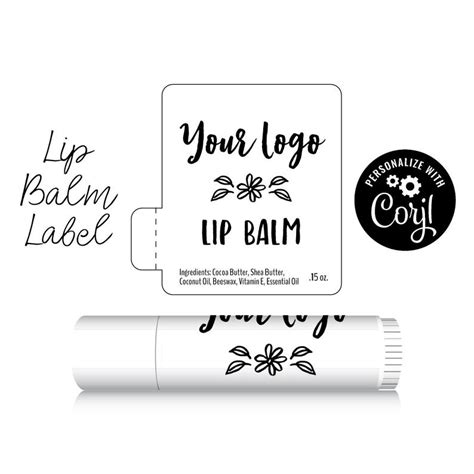 how to create lip gloss labels template