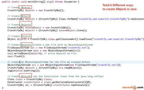 how to create object in java