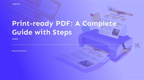 how to create print ready pdf