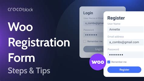 how to create registration form in woocommerce