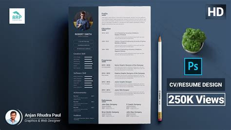 how to create resume in photoshop
