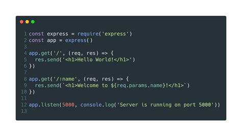 how to create server in node js