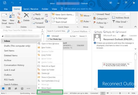 how to create shared folder in outlook