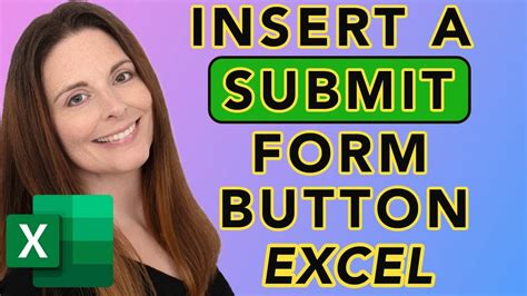 how to create submit button in excel