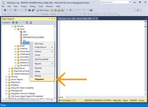 how to create user in sql server