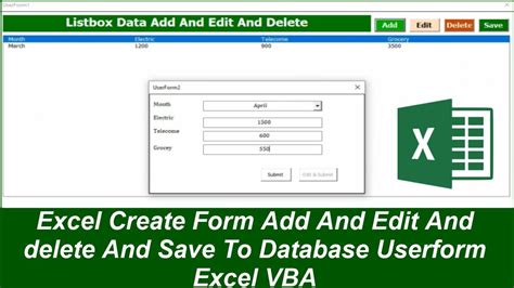 how to create vba form in excel