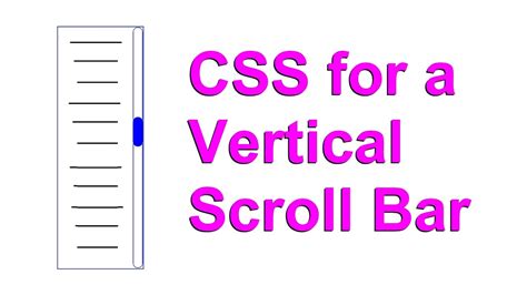 how to create vertical scrollbar in html