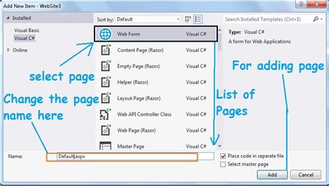 how to create web application in c#