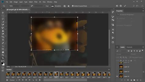 how to crop a gif in photoshop