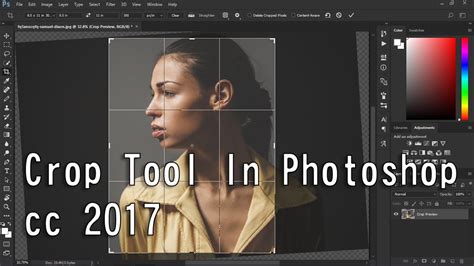how to crop image in photoshop cc