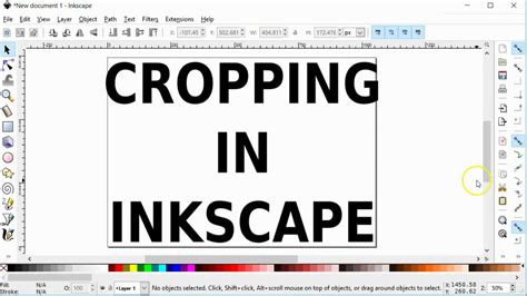 how to crop images in inkscape