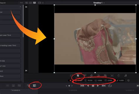 how to crop in davinci resolve