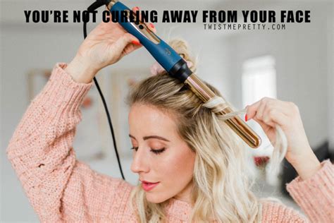 how to curl hair away from face