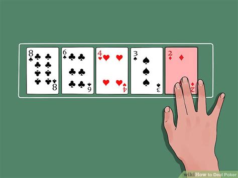 how to deal poker