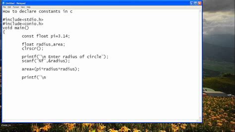 how to declare a constant in c#