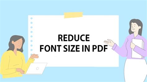 how to decrease font size in pdf